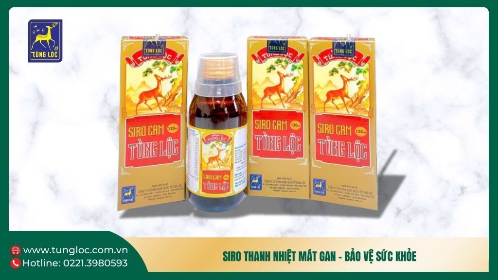 Siro thanh nhiệt mát gan