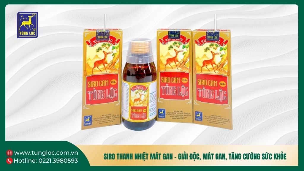 Siro thanh nhiệt mát gan